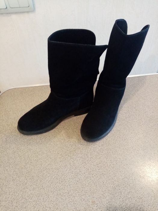 Сапоги замшевые р. 38