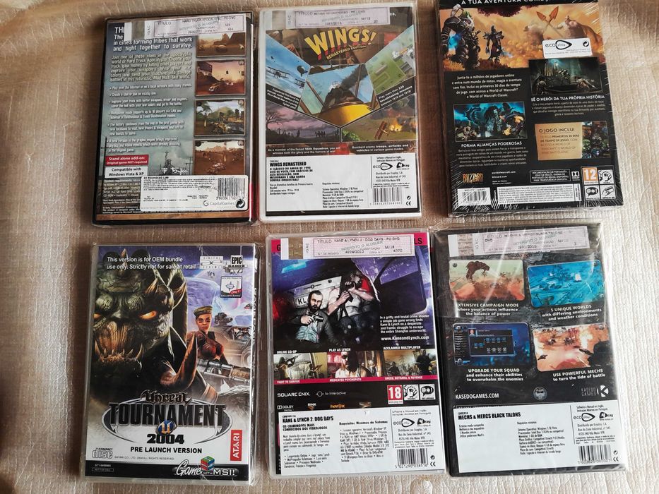 Jogos pc novos selados