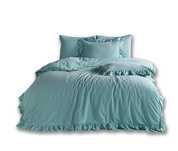 Pościel bawełniana MINERAL BLUE/200x220(P) STONEWASHED
