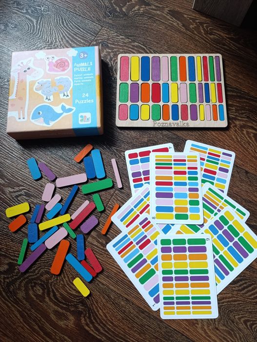 Дидактичні палички Познавалка Poznavalka 3 рівень дитяча гра Пазли