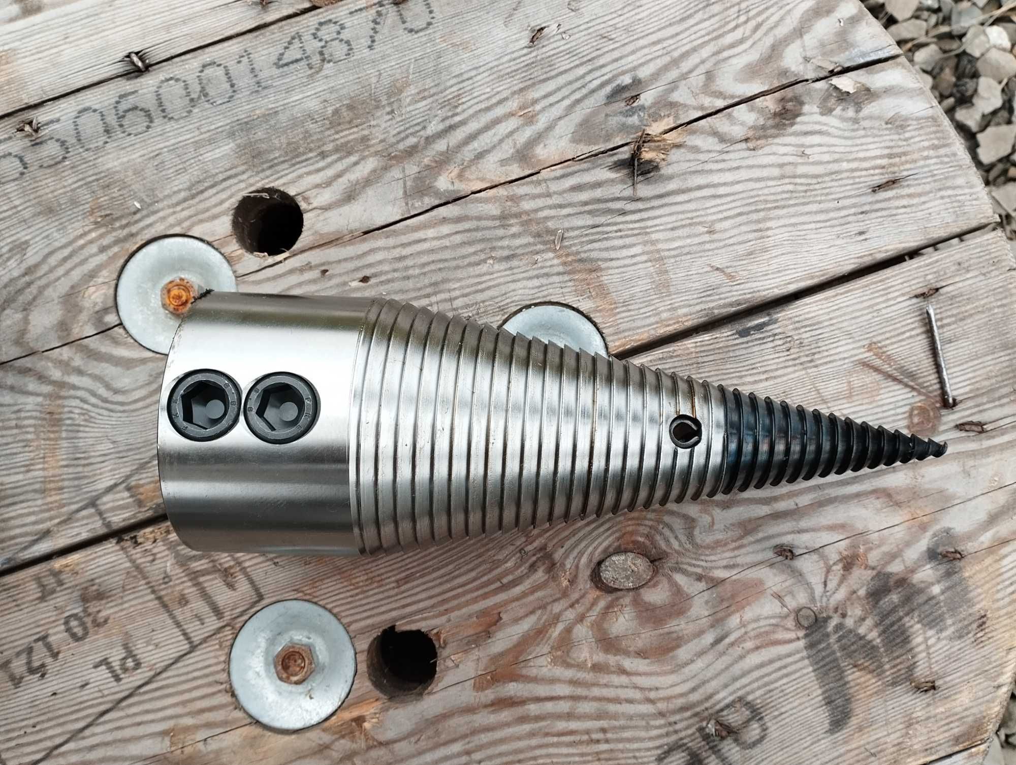 Świder do łuparki 80mm / stożek / wymienna końcówka