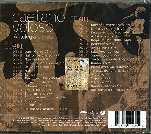 Conjunto de antologias em CD - Buarque, Caetano e Regina