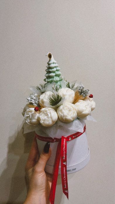 Świąteczny flower box / podziękowania świąteczne