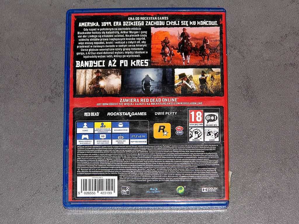 Gra na konsole PS4 Red Dead Redemption II + mapa PO POLSKU Stan bdb