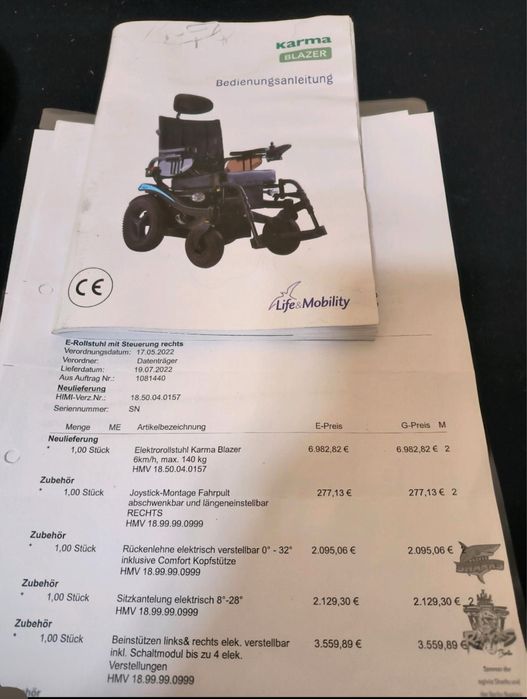 Коляска інвалідна