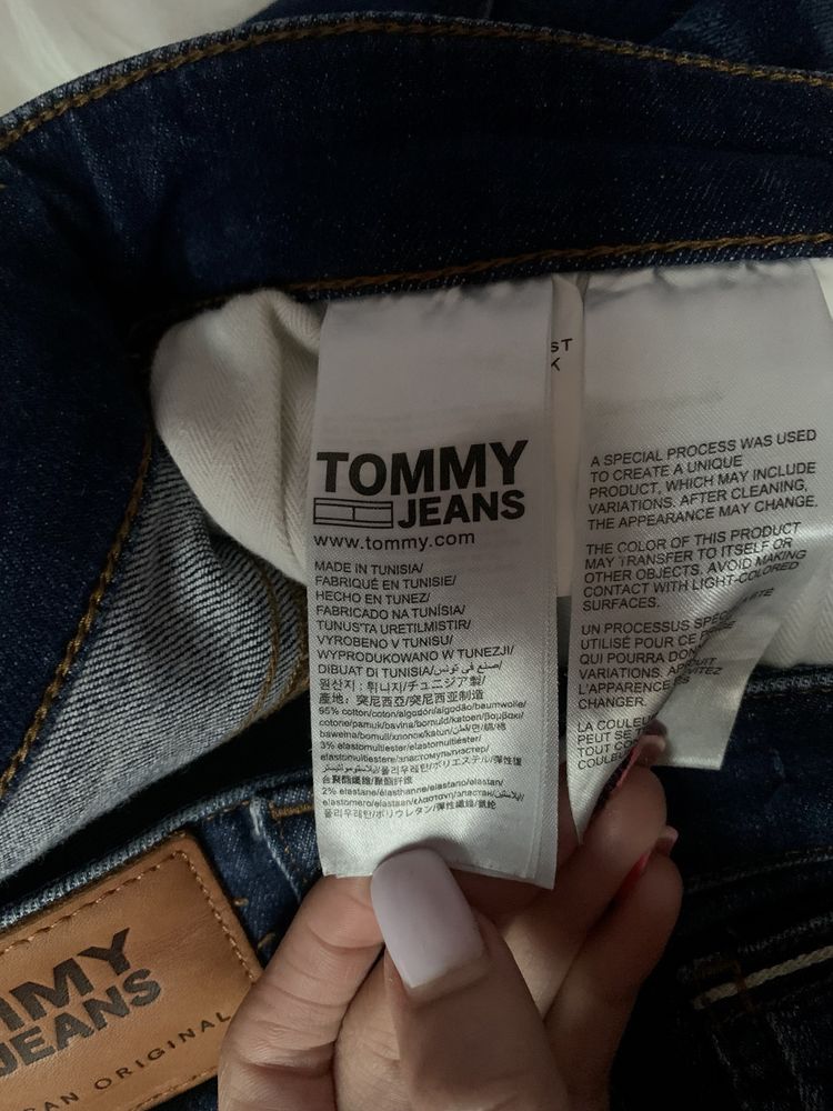 Slim джинси штани Tommy Jeans, темно-синій колір