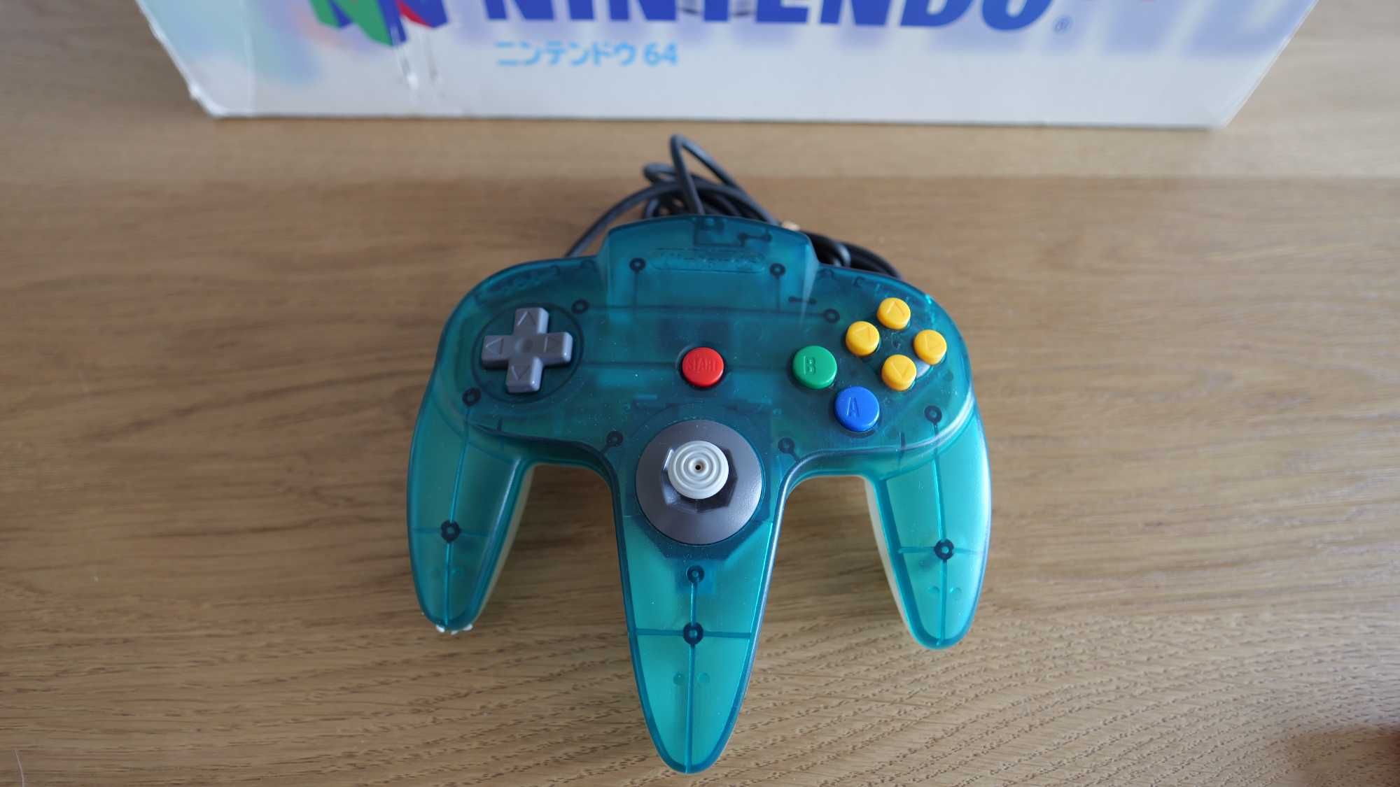 Nintendo 64 Clear Blue, działa w PL, RGB mod, Everdrive