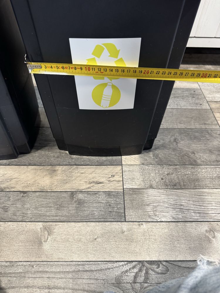 Kosze do segregacji śmieci plastik i papier 25l