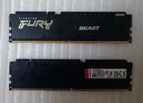 Pamięci Ram Kingston Fury Beast DDR5 16 GB (2x8GB) 6000MHz CL30