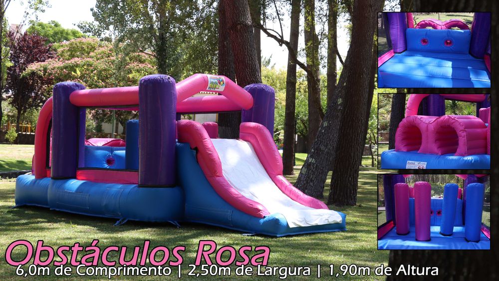 Insuflável Obstáculos Rosa  LOW COAST