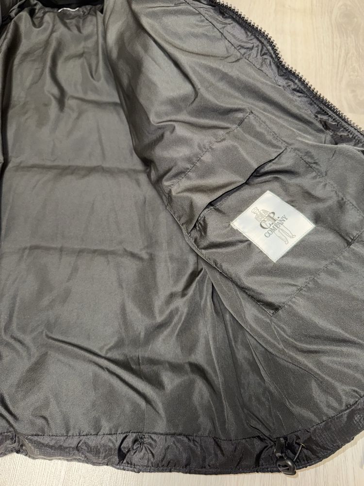Пуховик C.P. Company Black Down DD Shell Hooded Jacket, сипи компени