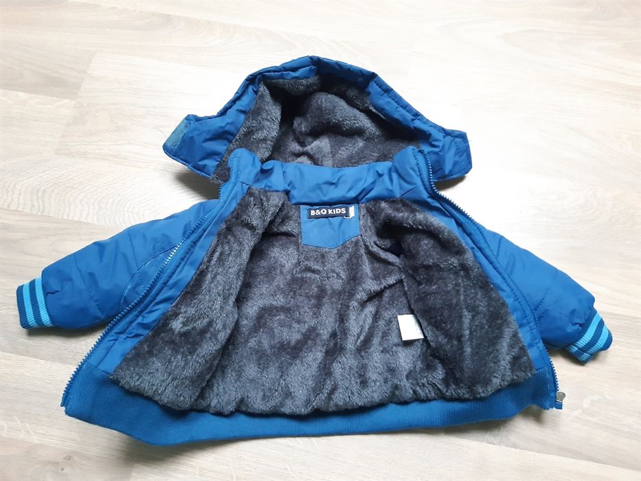 Kombinezon dziecięcy chłopięcy ciepły 12 miesięcy kurtka i spodnie