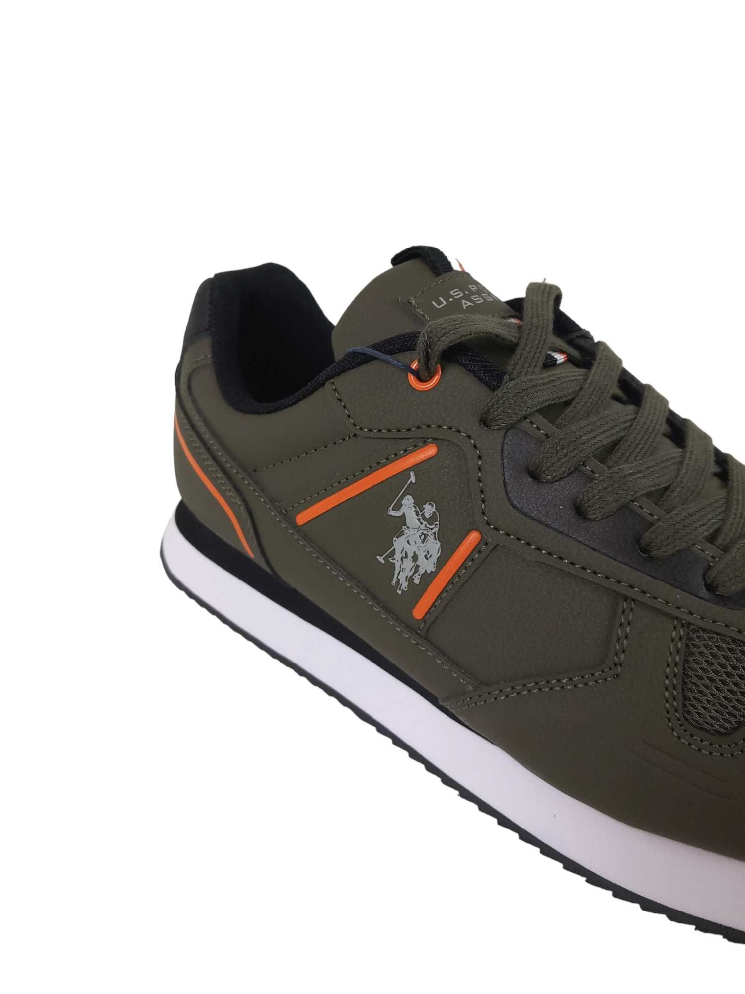 Męskie sneakersy U.S Polo Assn w ciemnej zieleni militarnej roz. 44