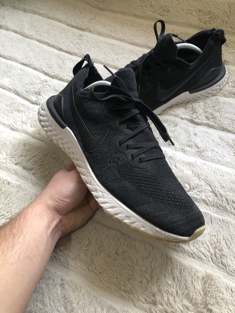 NIKE Epic React (45.5) 29.5см Flyknit 2 мужские кроссовки летние сетка