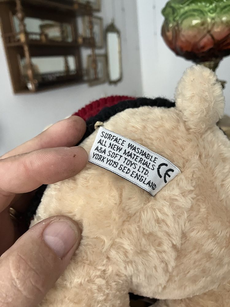 Peluche urso antigo em bom estado