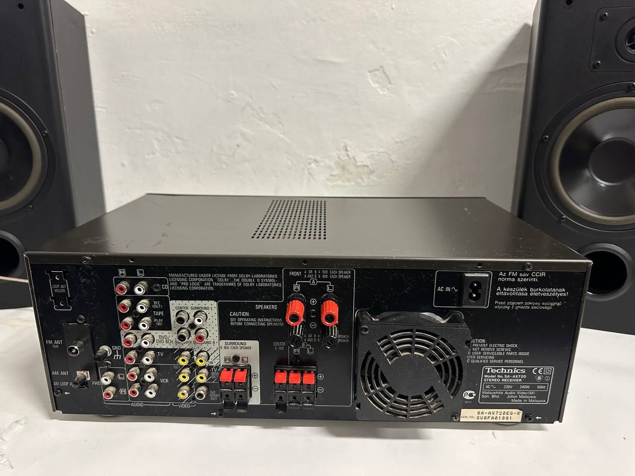 Amplituner stereo Technics SA-AX720, 5 x 100 watów, Japan