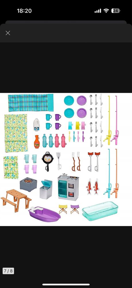 Barbie camper kamper 95% KOMPLETNY