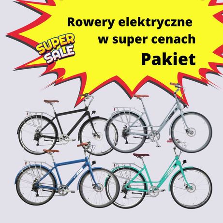 Pakiet 4 rowerów elektrycznych
