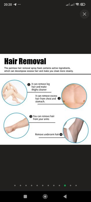 Спрей для удаления волос Eelhoe!!!