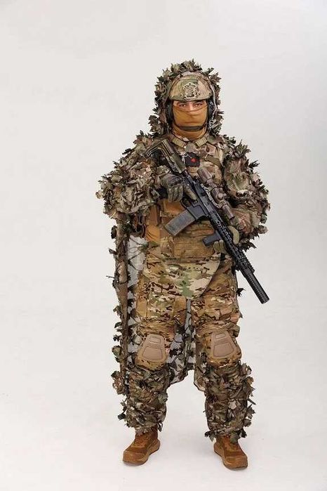 Ghillie V1 з листям Гіллі маскувальне Lapa Gear Никидка маскувальна