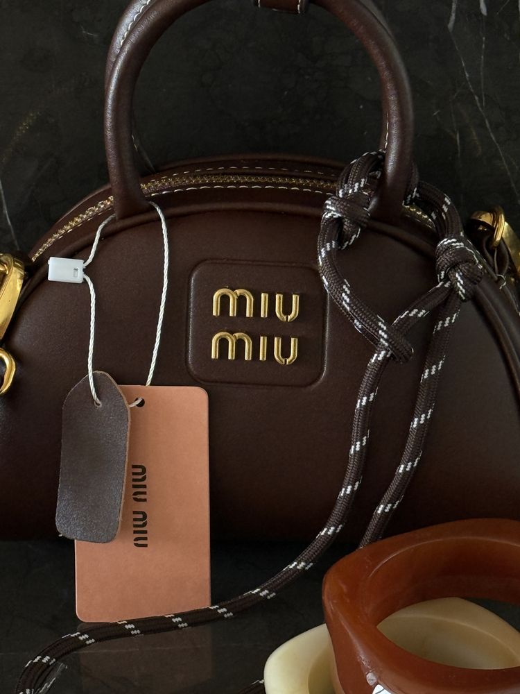 Сумка Miu Miu шкіра | коричнева