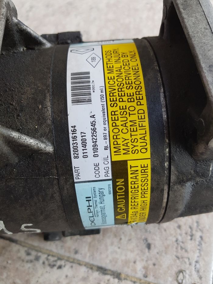 Compressor A/C ar condicionado bomba acelarador renault 1.5 1.9 dci