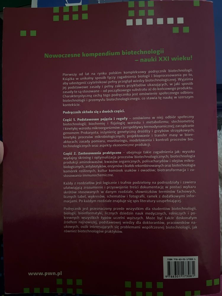 Podstawy biotechnologii Ratledge, Kristansen, Kononowicz