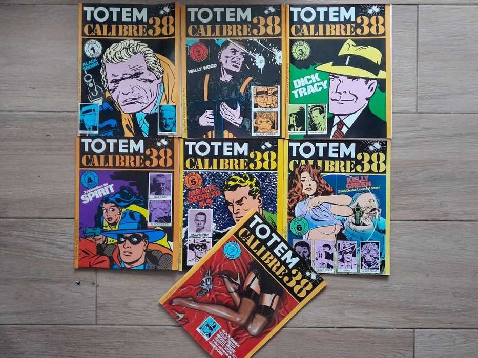 Primeiras sete revistas do Calibre 38