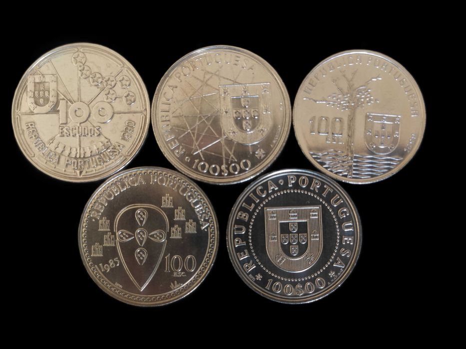 5 moedas de 100$ Comemorativas - (Conjunto 4€) #2