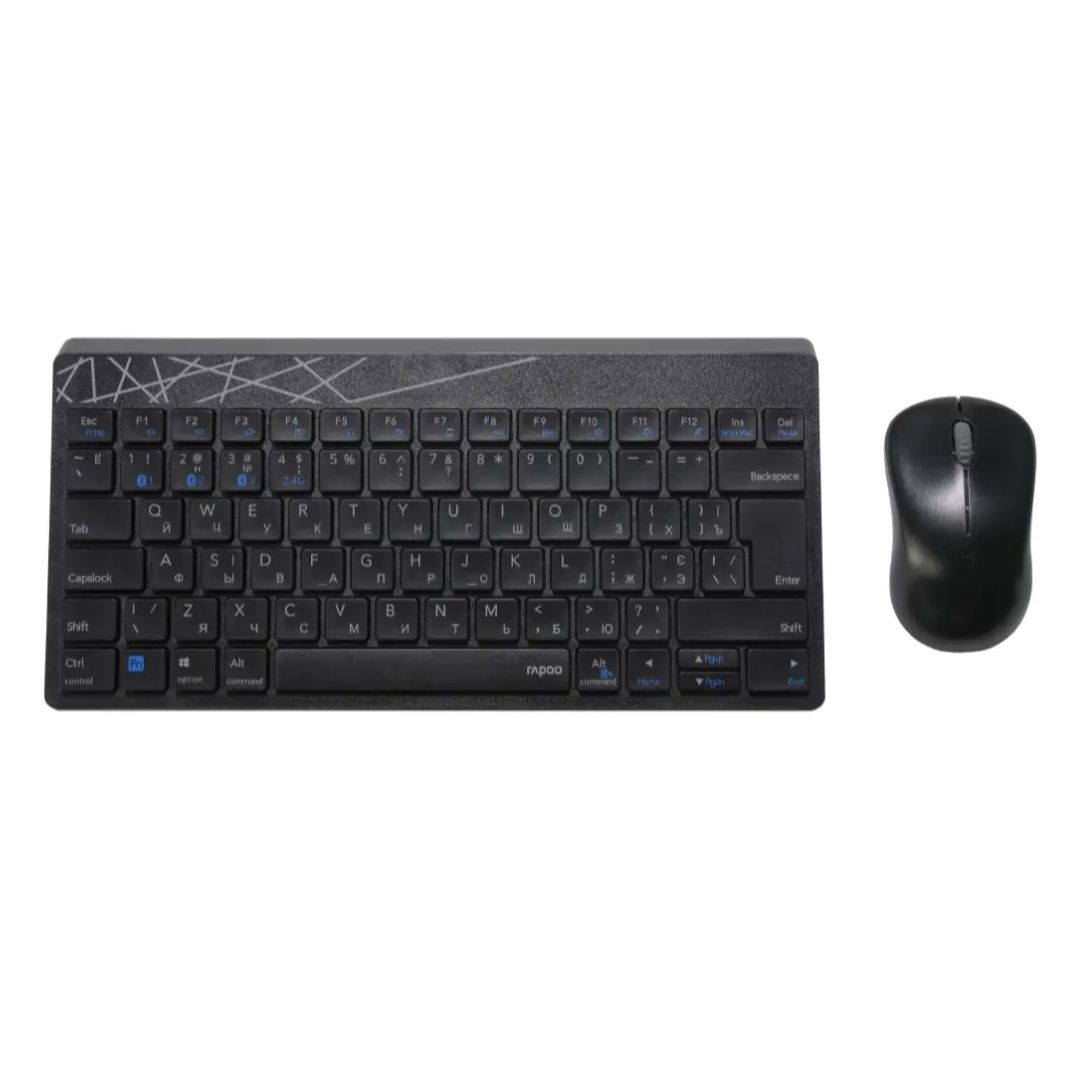 Комплект (клавіатура + мишка) APOO 8000M Wireless Multi-mode Black