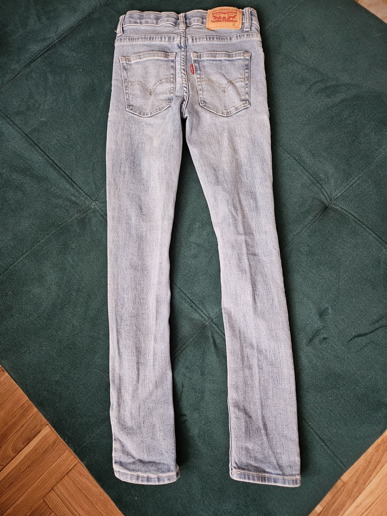 Jak nowe spodnie jeansy Levi's  Skinny Slim rozmiar 10A - 140 cm