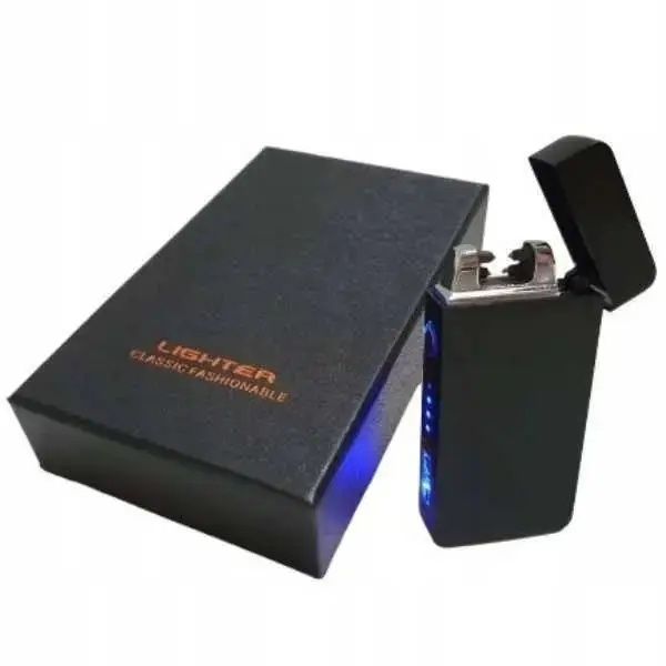 Электроимпульсная зажигалка Lighter ZGP-23, USB 315 чёрная