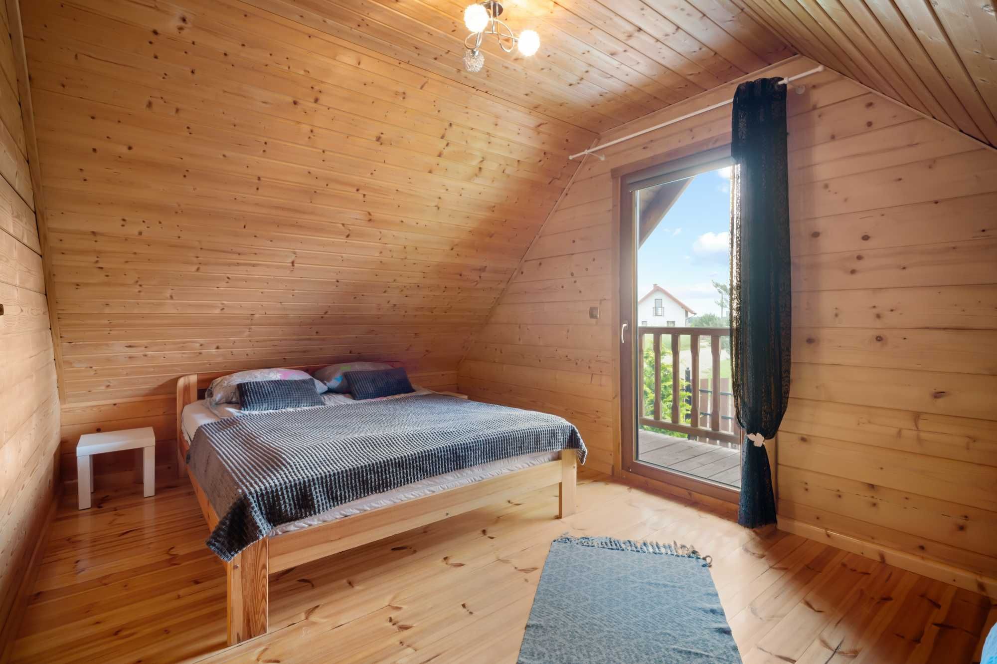 Domek 3 Mazury jacuzzi sauna łódka pomost quady
