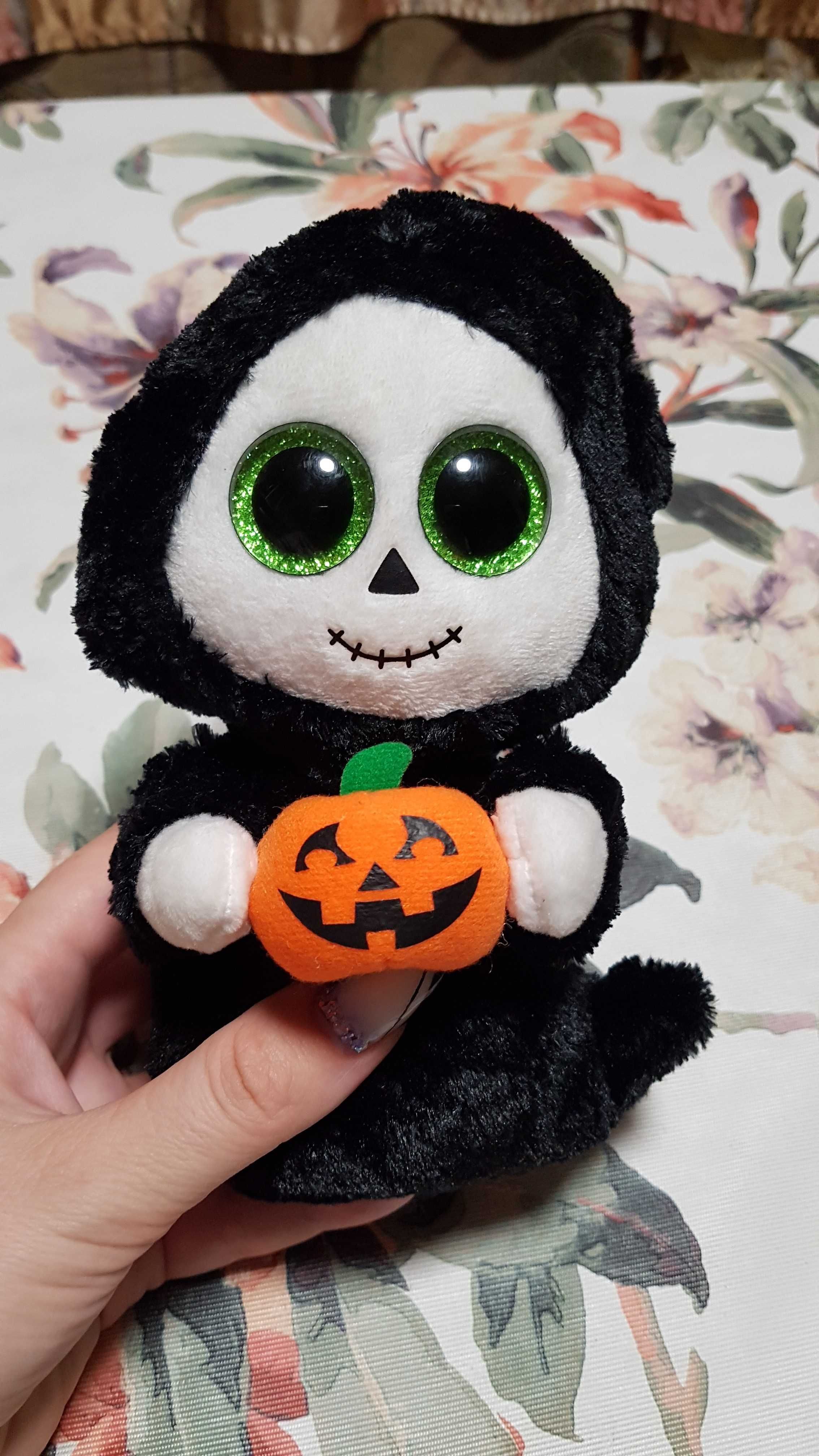 Ty Beanie Boos глазастик смерть, жнец с тыквой TREATS 15 см