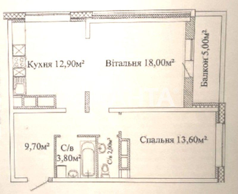 2 комн., квартира ЖК Скай Сити, Будова, Черёмушки