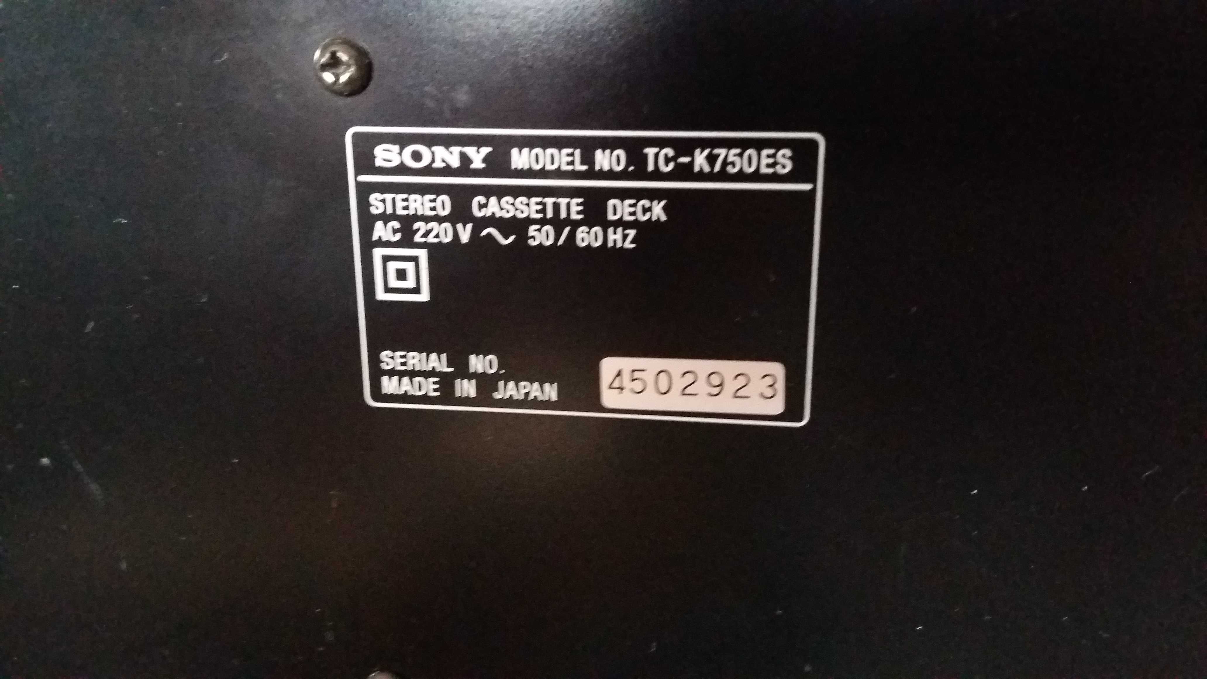 Magnetofon Sony TC-K750ES