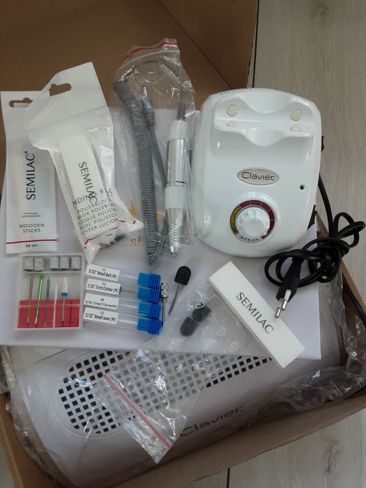 Profesjonalna Frezarka Do Paznokci Clavier Manicure 65W+ frezy, zestaw
