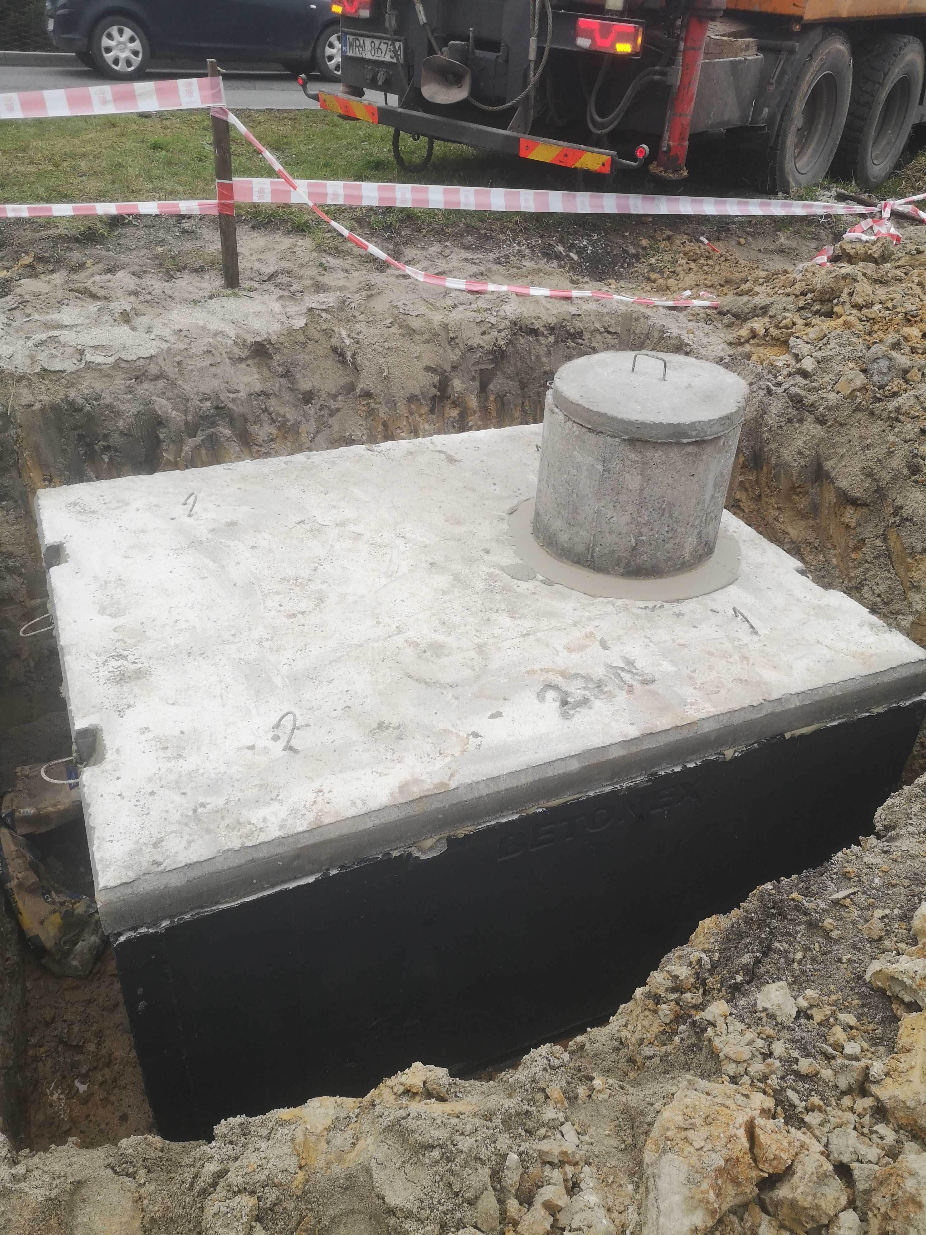 Szambo betonowe 10m3 zbiorniki na deszczówkę PPOŻ piwnice kanały
