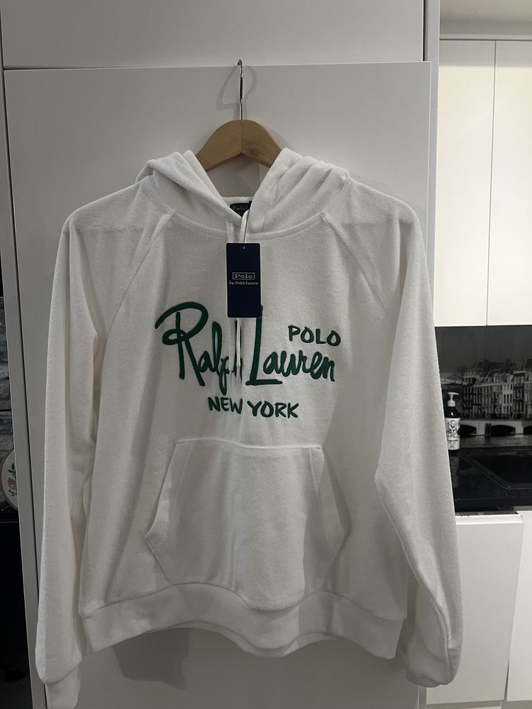 Nowa bluza Ralph Lauren biała sportowa rozmiar M
