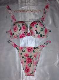 Victoria's Secret komplet bielizny w kwiaty