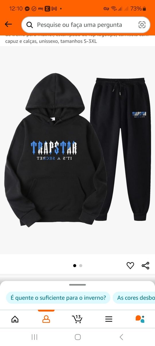 Fato treino Trapstar rapaz L