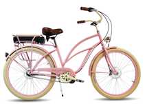 Rower ELEKTRYCZNY ebike miejski 26 / 28 beach Cruiser RoyalBi damski