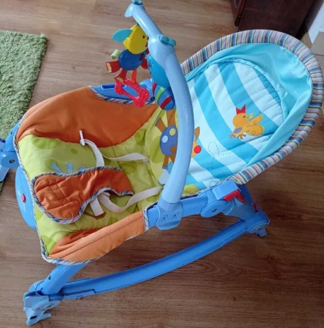 ! Fisher Price *oryg* LEŻACZEK BuJaczEk krzesełko 3w1 wibracje 0-18kg