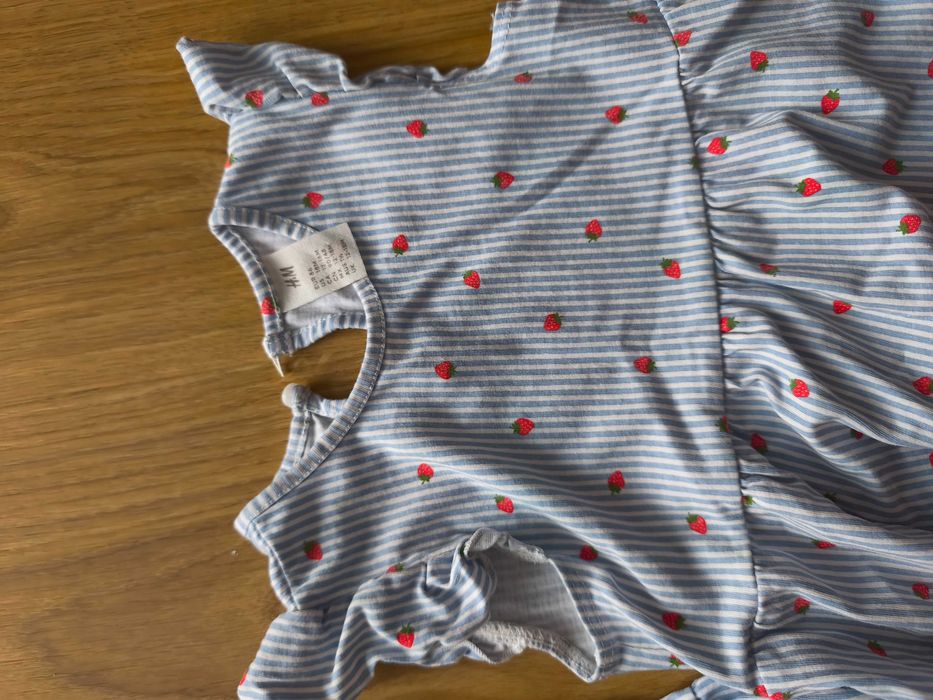 Zestaw ubranek dla bliźniaczek 86 fabryka bodziaków/h&M/Primark/lupilu