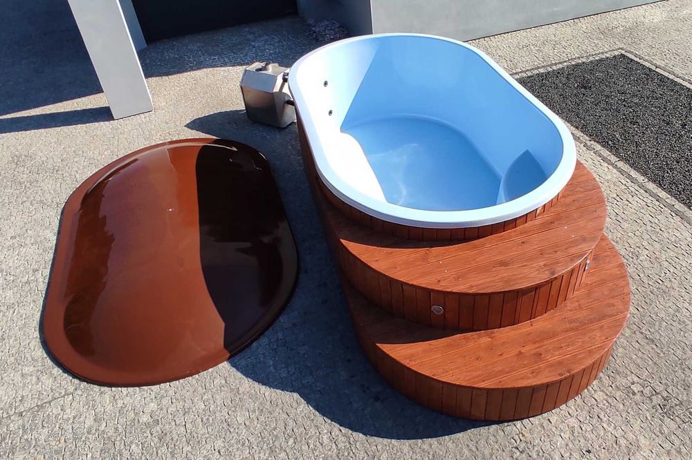 Całoroczny basen 10 os masaż pokrywa LED balia jacuzzi sauna transport