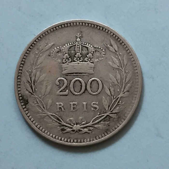 200 Réis 1909 - D. Manuel II - prata