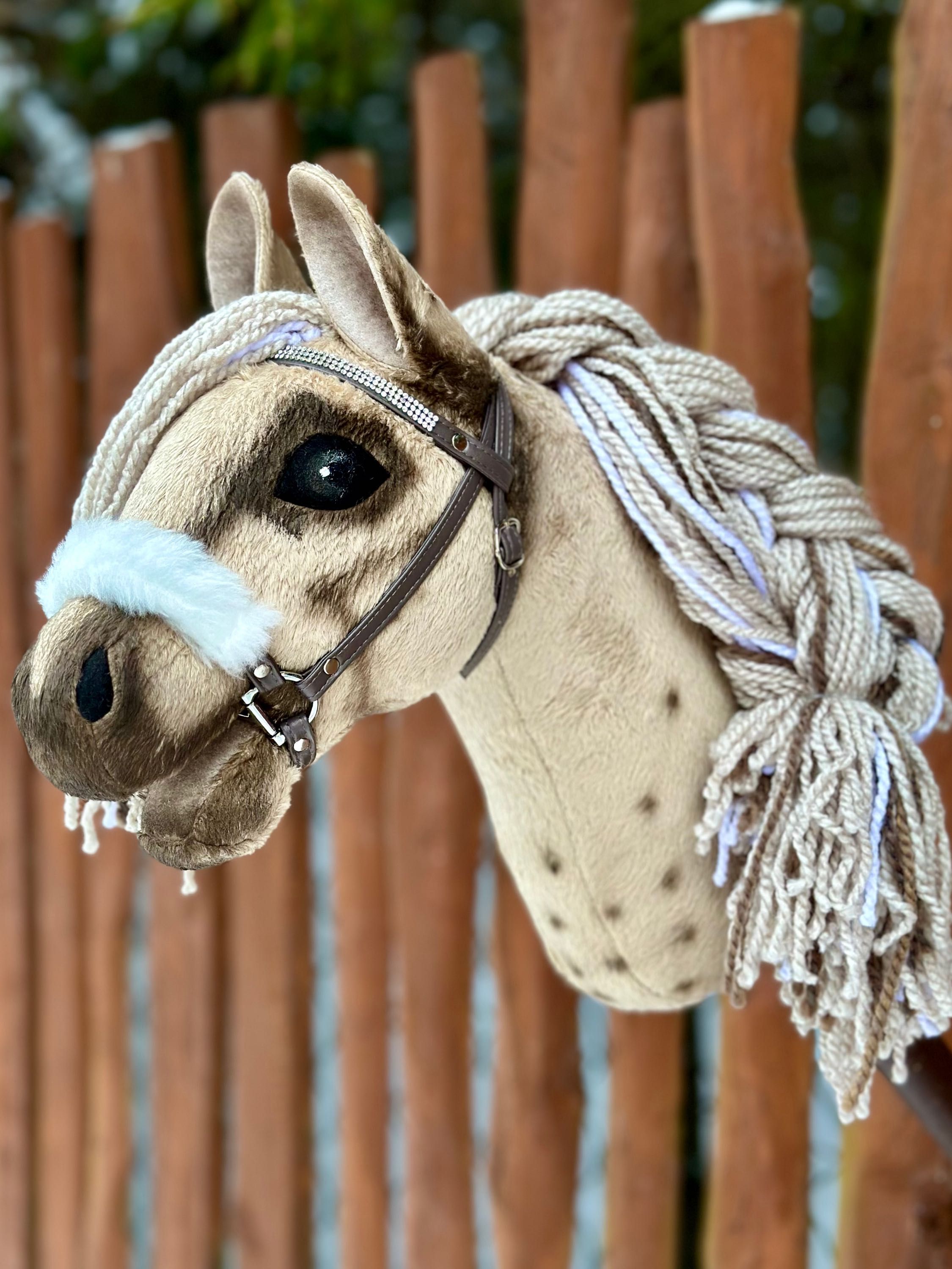 Hobby Horse | Konik na patyku - MINKY BUŁANY nakrapiany (9)