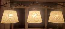 Lampa wisząca 3 klosze