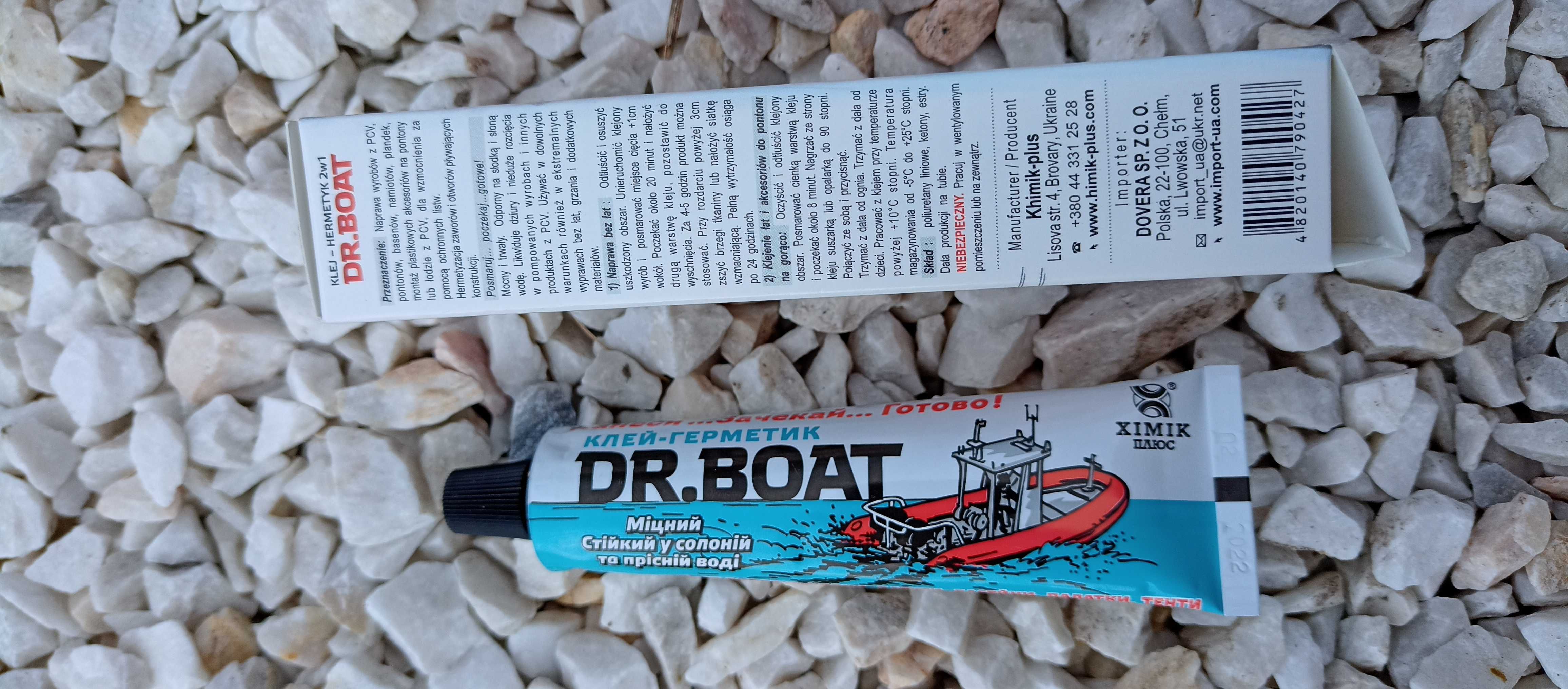 KLEJ-HERMETYK 2w1 DR.BOAT.Naprawa wyrobów z PCV