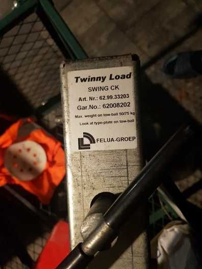 Bagaznik rowerowy na hak, stojak na 2-rowery uchylny Twinny Load Swing